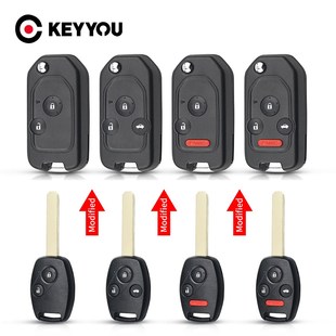 For Key Shell 2006 2011 Accord Car Honda Case Modified Civic