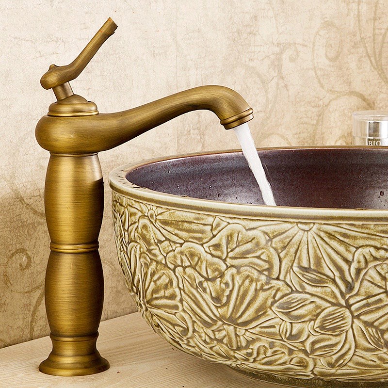 Kitchen Faucets Copper European archaize faucet retro single