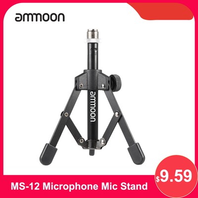 ammoon MS 12 Mini Foldable Desktop Tabletop Tripod Micropho