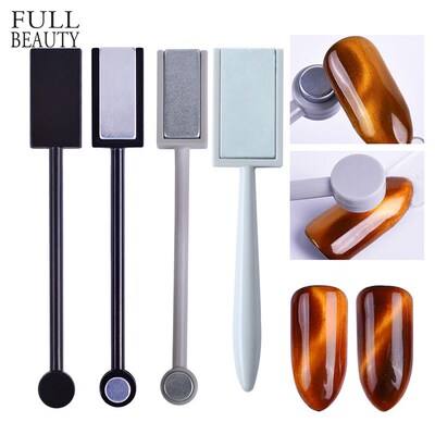 1pcs Magnet Stick 3D Cat Eye Double Ended Black/Grey Strong