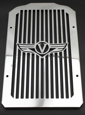 Metal plating Motorcycle Radiator Cover Bezel Grille Guard P