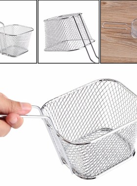 10pcs/lot Fry Baskets Stainless Steel Fryer Basket Strainer
