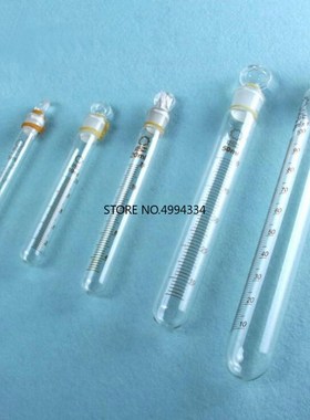 Free Shipping/20Pcs 10ml Round bottom glass graduated test t
