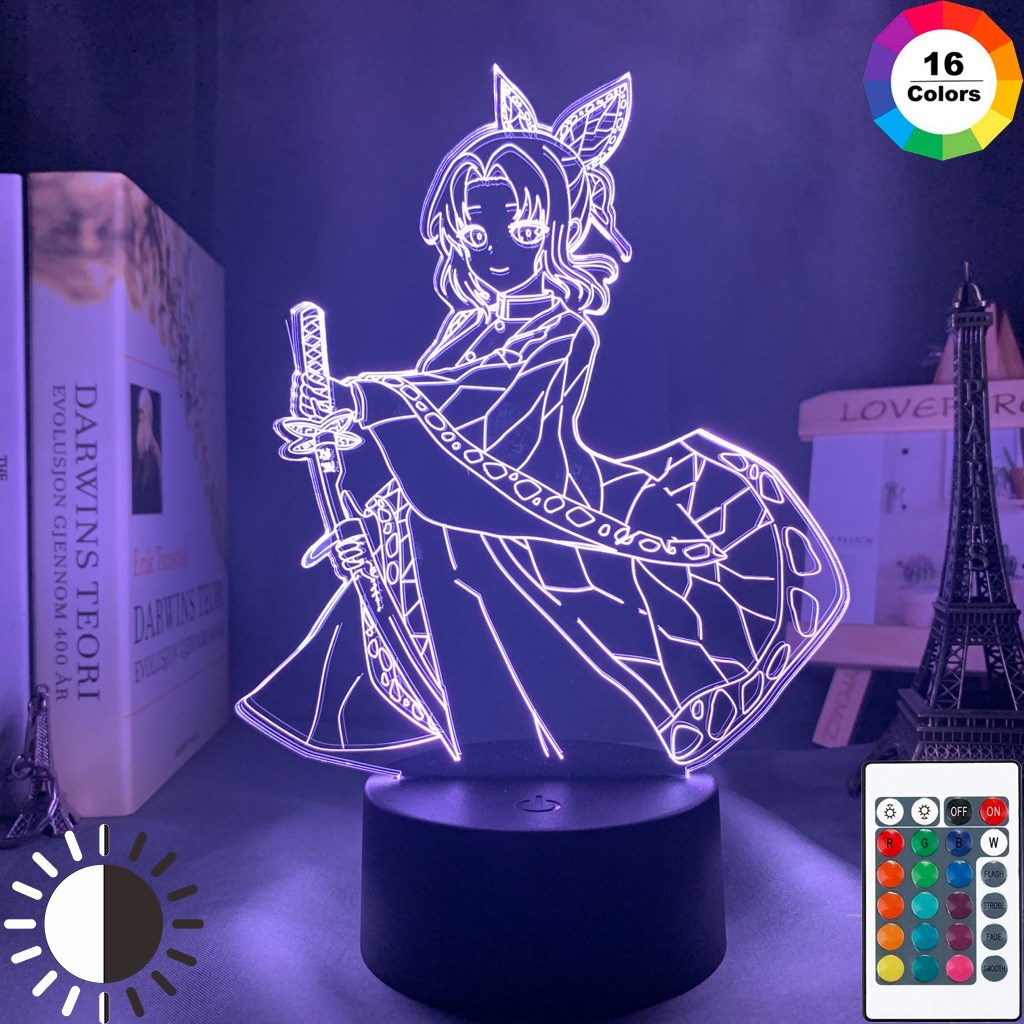 3d Lamp Anime Demon Slayer Kocho Kanae Light for Bedroom De