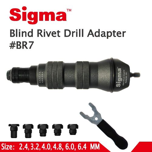 #BR7 HEAVY DY Blind Pop Rivet Drill Adapter Cordless or Elec