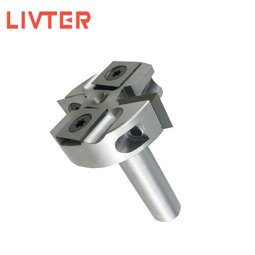 Carbide Insert Mini Surfacing Rabbeting Flycutter 2+2 Flute