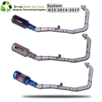 YZF R25 R3 M-03 M03 Motorcycle Full Exhaust System Mid Link