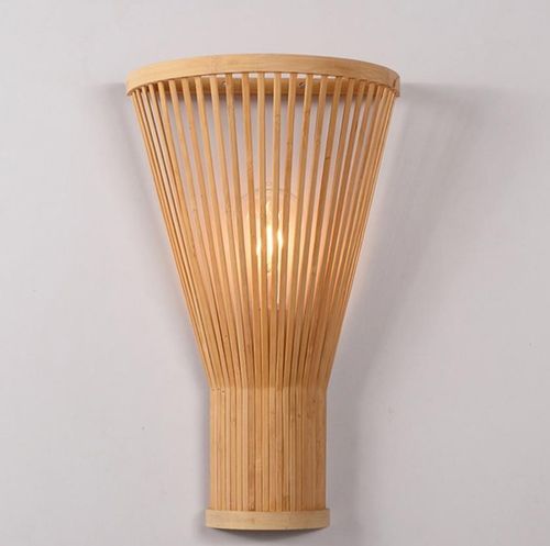 Living Room Lamp Wall Lamp Simple Bamboo Creative Hand-woven
