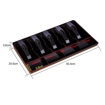 Store Cash Drawer 5 Grids 4 Coins Cashier Storage Box Cash D