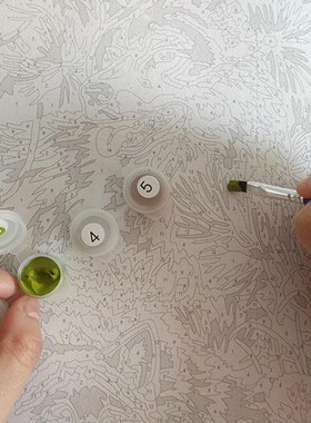 DIY oil Painting By Numbers Kit DIY Paint By Number Canvas