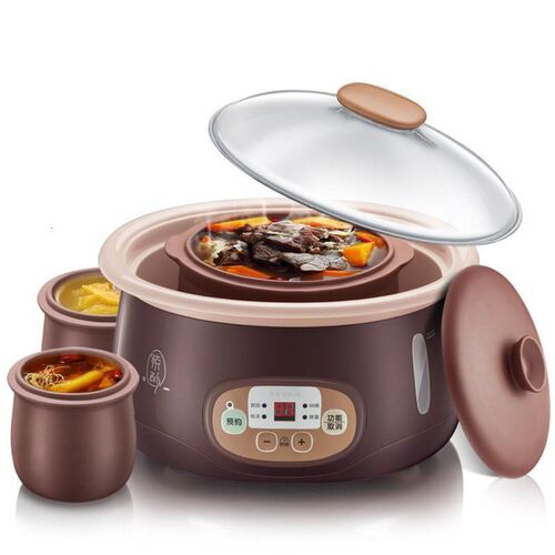 200W Purple Clay healthy electric cookers crocomputer multif