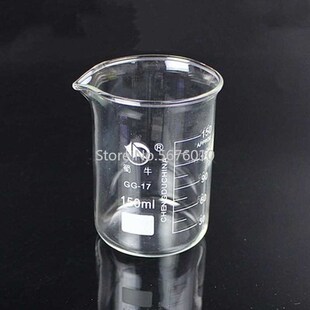 1set Lab Glass Beaker Experiment Container GG-17 Borosilicat