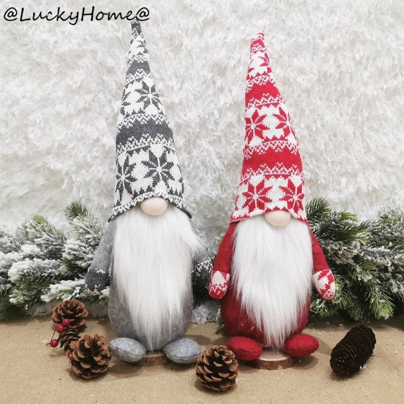 christmas handmade swedish santa plush gnome doll toys xmas