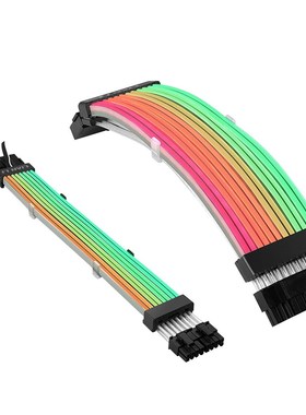 ARGB Line 8Pin GPU Graphics Card 24Pin Power Extension Cable