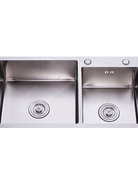 Kitchen Stainless Steel Sink Set Integrally Molded Thick Was
