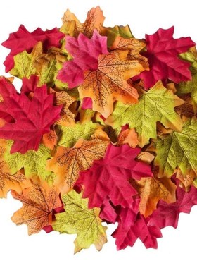 Artificial Maple Leaves Fake Fall Leaves Autumn Leaves Wedd