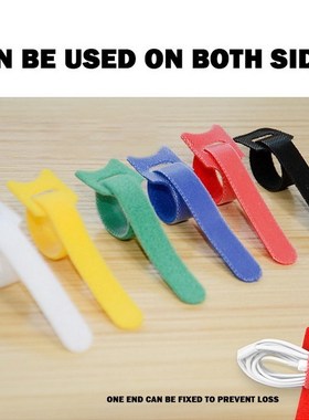 50pcs/set Nylon Hook And Loop Strap Cable Ties Velcros Nylon