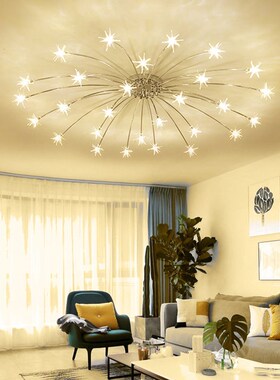 Modern Led Ceiling Light Ice Flower Glass Bedroom Kitchen Ch