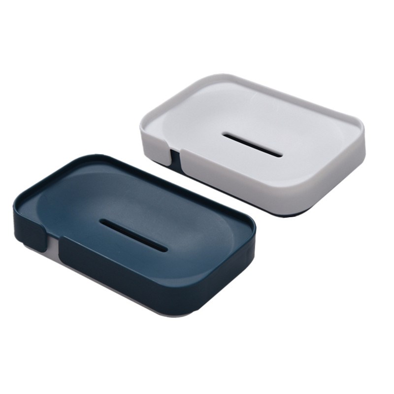 Bathroom Soap Holder Double Layer Auto-Drain Soap Dishes Sho