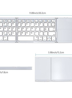For Windows Android Ios Foldable Bluetooth Keyboard With Mag