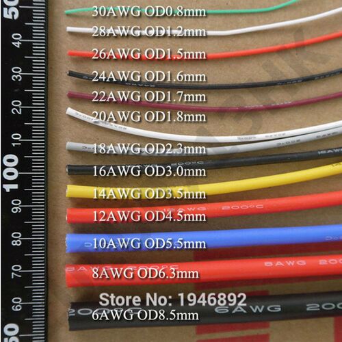 20 meters (65.6ft) 20AWG high temperature resistance Flexibl