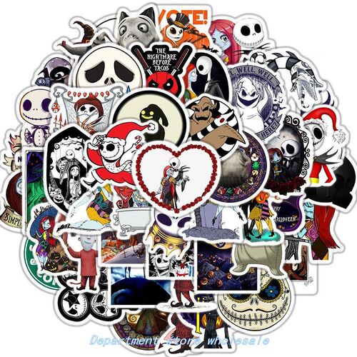 50PCS HalloweeN erS SCary Skull NigHtmare Before CHriStmaS e