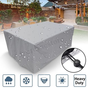Waterproof 210T Furniture Cover For Garden Rattan Table Cub