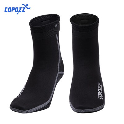 Copozz 3mm Neoprene Diving Socks Boots Water Shoes Anti Slip