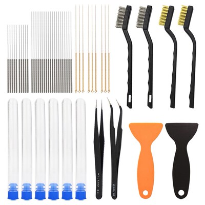 53Pcs/Set 3D Printer Part Nozzles Cleaning Kit Nozzle Cleani