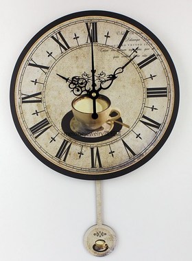 Modern coffee large decorative wall clocks mute Home decorat