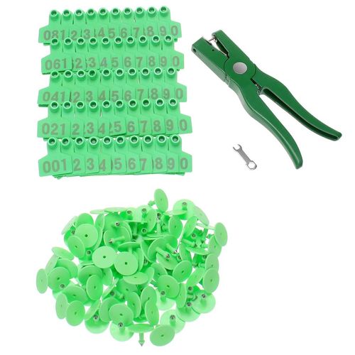 Ear Tag Pig/Sheep Marker Applicator 001-100 Ear Tags for Goa