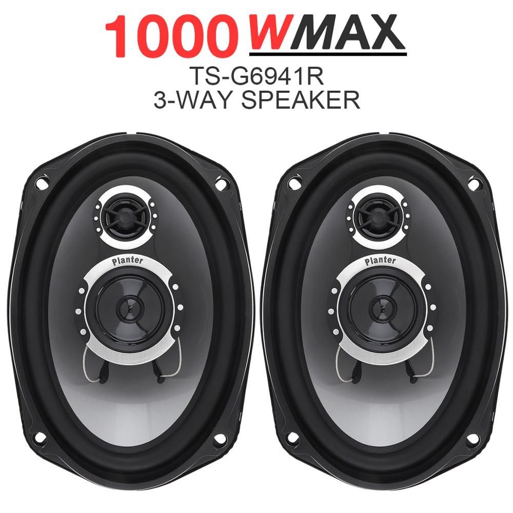 niversal 3 way 2pcs 6x9 Inch 1000W  Coaxial Auto Audio Music