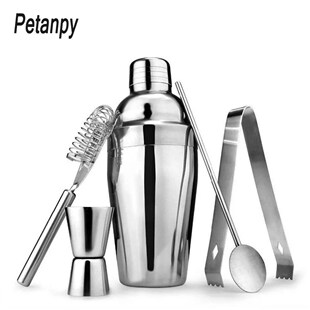 Shaker Mixer Wine Stainless Boston Cocktail Martini Steel