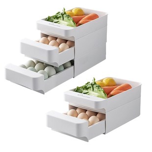 Refrigerator Food Organizer Egg Storage Box Fresh-keeping Bo
