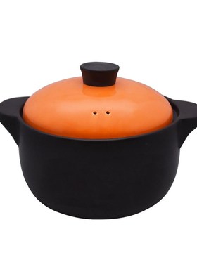 Ceramic Tureen Soup open fire Ceramic Round Black Dish Casse