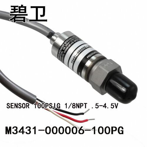 M3431-000006-100PG SENSOR 100PSIG 1/8NPT .5-4.5V