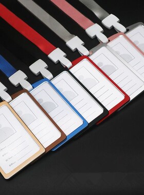 Free Shipping Metal Aluminum ID Card Badge Holder Work Name