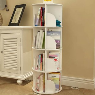 Simple Modern Revolving Floor Bookshelf Creative