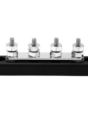 100A 4-Point Bus Bar Power Distribution Block with 4 10/32in