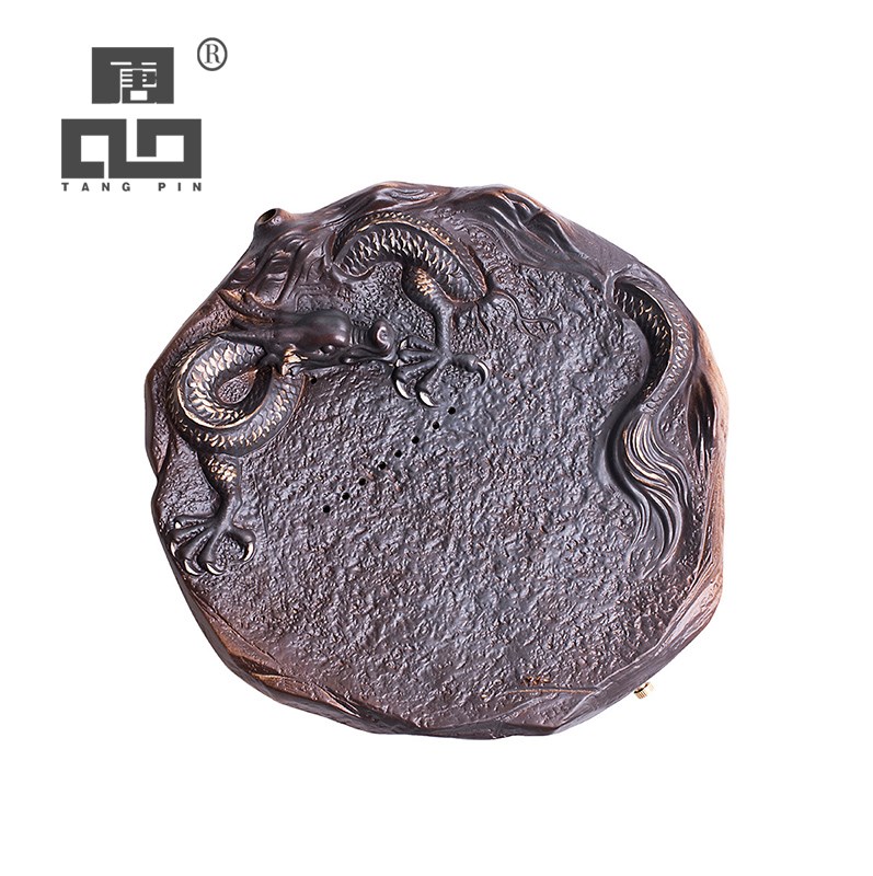 round ceramic tea trays dragon tea table kung fu tea tray bo