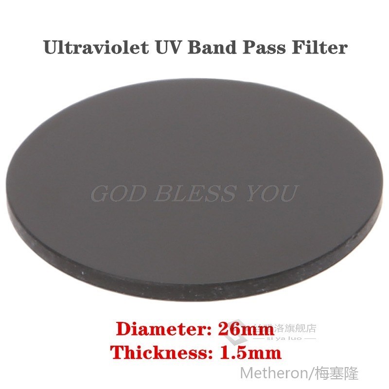 *ZWB2 ltraviolet V Band Pass Filter V Flashlight Diameter 26