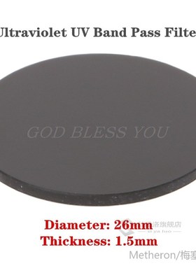 *ZWB2 ltraviolet V Band Pass Filter V Flashlight Diameter 26