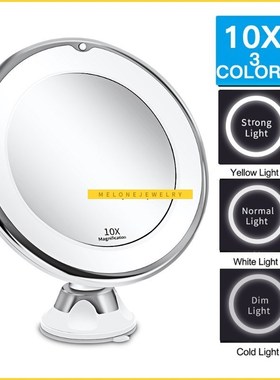 led light rror 10X Magnifying LED Makeup Mirror Flexible Van