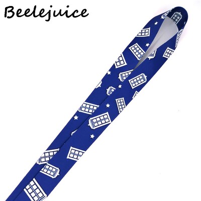 Doctor who Telephone booth Neck Strap Lanyard keychain Mobi