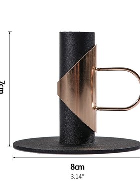 Retro Iron Taper Candle Holder 2 PCS Candle Holders for Cand