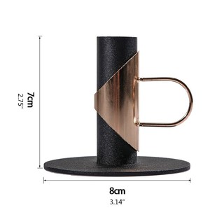 Retro Iron Taper Candle Holder 2 PCS Candle Holders for Cand