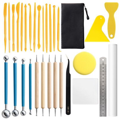 30pcs Ball Stylus Dotting Tools Polymer Modeling Clay Sculpt