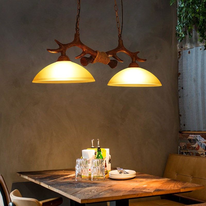 Horn deer antler chandelier Lighting Bar Dining room Kitchen
