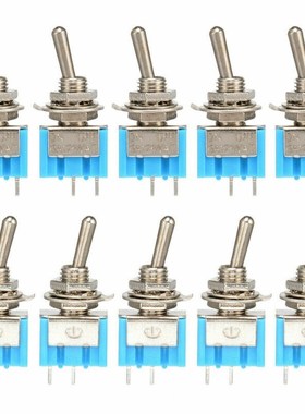 10pcs / pack 1pack Mini toggle switch MTS 101 2P 33x13x8mm,