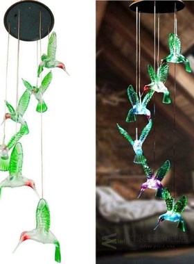 Outdoor Windbell Lamp Decor Outdoor Hanging Wind Chimes Ligh
